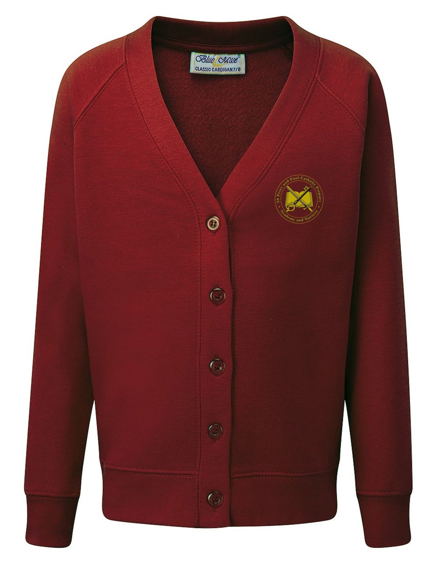 SS Peter & Paul Maroon Cardigan